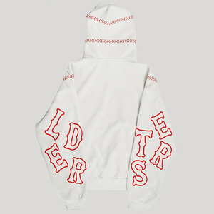 Sudaderas con Capucha Extra Grandes de Invierno de Alta Calidad, 100% Algodón, Forro Polar, Diseño de Letras Bordadas para Hombre - Product Image 4