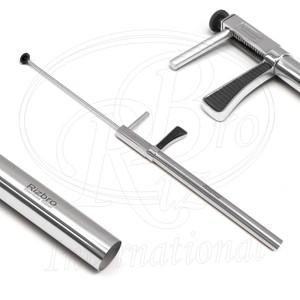Pistola de Bolas de Acero Inoxidable, Diámetro Interior de 36 mm, Longitud de 17 Pulgadas, Máximo Seis Bolas, Pistola de Bolas Veterinaria de Metal - Product Image 3