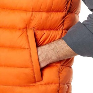Custom Lightweight Stand Collar Front Warm Bubble <b>Packable</b> Sleeveless <b>Jacket</b> Plus Size Winter Duck Puffer Vest Men Waterproof - Product Image 6