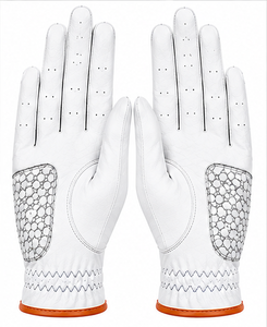 Gant de golf en cuir Cabretta d'Indonésie pour hommes et femmes, respirant, doux, antidérapant, pour la main gauche, accessoires de golf, logo d'usine - Product Image 1