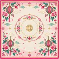 Tapis de table carré vintage chinois pour Mahjong, antidérapant et insonorisant, pour jouer au Mahjong