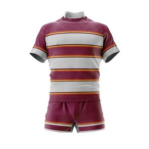 Tenue de rugby professionnelle, ensemble maillot et short de rugby à séchage rapide, uniforme de rugby sublimé - Product Image 3
