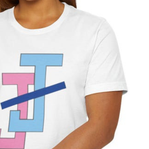 Women Jack and Jill JJ printed logo <b>White</b> Solid Regular <b>fit</b> summer whole sale tee <b>shirt</b> - Product Image 4