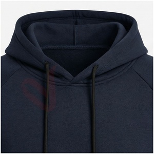 Ensemble de survêtement bleu marine à capuche pour homme, manches longues, couleur unie, respirant, coupe décontractée, idéal pour l'automne - Product Image 4