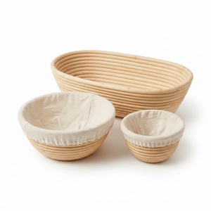 Cesta de mimbre personalizada para fermentación de pan, hecha a mano, para panadería de masa madre, proveedor mayorista económico en Vietnam - Product Image 1