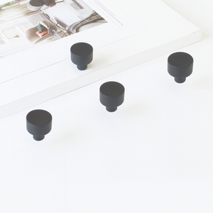 Modern Zinc Alloy Cabinet <b>Knob</b> Drawer Handle <b>Black</b> Minimalist Eco-Friendly Easy Installation Bedroom Bathroom Nightstands - Product Image 2