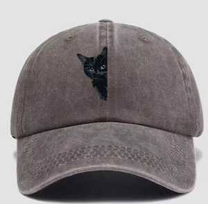 Black Print Adjustable Polyester Street Style <b>Baseball</b> <b>Cap</b> Unisex Casual Outdoor Four Seasons Heat Transfer Design - Product Image 2
