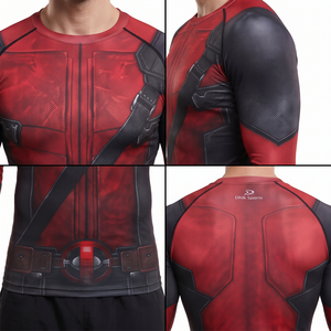 Conjunto de Rashguard de Manga Larga para Hombre, para BJJ, MMA y Muay Thai, Pantalones Cortos de Compresión para Jiu Jitsu No Gi, Spandex/Nylon, UPF50+, Transpirable - Product Image 3