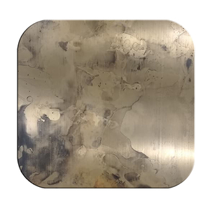 Custom Burnt Finish Stainless Steel <b>Plate</b> Heat Stained Industrial Metal Sheet Decorative Panel OEM <b>Surface</b> Treatment - Product Image 1
