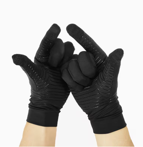 Men s Black Grip Riding <b>Gloves</b> Solid Color Regular Fit Equestrian Accessories Textile Material Equestrian Performance Wear - Product Image 2