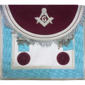 Tablier maçonnique de luxe brodé, modèle Lodge Maître Maçon, le plus vendu, taille personnalisée, logo sur mesure, service OEM - Product Image 5