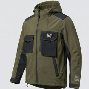 Veste d'hiver imperméable unisexe de qualité export avec capuche, logo personnalisé sur le devant, style streetwear Europe USA, coupe-vent - Product Image 5