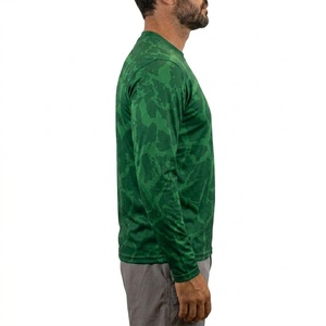 Camisa de Pesca Personalizada al por Mayor, Unisex, con Estampado Digital por Sublimación, Camuflaje, Manga Larga, Protección Solar UPF 50, Secado Rápido - Product Image 3
