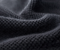 Pull en cachemire pour homme, tricot torsadé, col rond, manches longues, coupe ajustée, respirant, anti-rétrécissement, anti-plis, avec lettre sur le devant, chaud et épais pour l'hiver