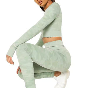 Combinaison de course pour femme à séchage rapide, respirante et durable, avec leggings de compression et pantalon moulant à taille haute élastique - Product Image 6