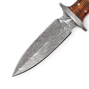 Cuchillo de Caza de Acero de Damasco Duradero y de Alta Calidad con Mango de Acero de Damasco, Personalizable OEM para Camping, Pesca y Uso al Aire Libre - Product Image 5