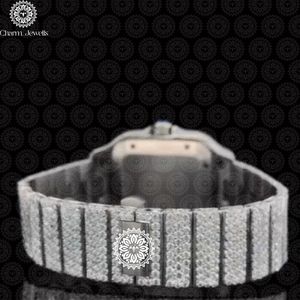Montre carrée de luxe en acier inoxydable Charm Jewells, mouvement mécanique, cadran saphir, 40 mm, mode masculine, date automatique, résistante à l'eau - Product Image 4