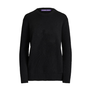 Suéter de Cachemira de Cuello Redondo para Mujer, Tendencia de Invierno, ODM Personalizado, Suave, Cálido, Informal, de Lujo, Tejido de Punto - Product Image 4