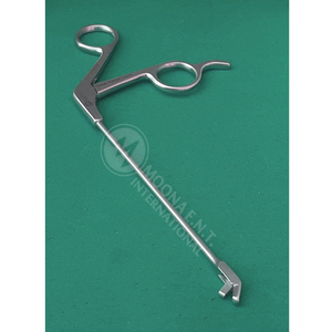 Ensemble d'instruments chirurgicaux FESS, forceps nasaux à coupe traversante, manuel, longueur de travail 12,5 cm, pointe à 45 degrés pour les procédures ORL - Product Image 3