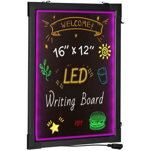 Lavagna Luminosa LED 16"x12" Cancellabile, Effetto Neon, per Messaggi e Menù, con 8 LED per Scrittura - Product Image 5