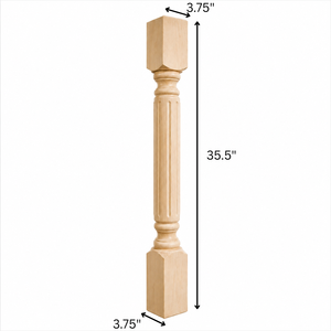 Solid Wood Kitchen Island <b>Post</b> Column Decorative Support Leg for Kitchen Cabinets Countertops Tables Solid Wood <b>Post</b> Leg - Product Image 2