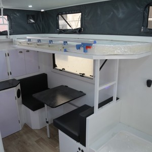 Remolque Camper 4x4 de Acero Inoxidable para Expediciones Pesadas, Caravana de Carretera, Casa Rodante, Unidad de Viaje con Cocina, para Aventuras y Turismo - Product Image 4