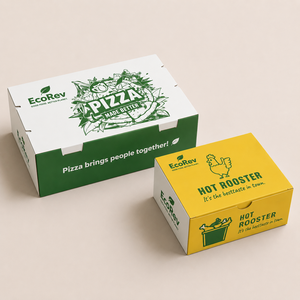 Cajas de Papel Biodegradables y Ecológicas para Alimentos, Resistentes a la Grasa, para Alitas de Pollo, Comida Rápida, Pollo Frito - Product Image 3
