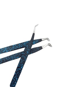 ชุดแหนบต่อขนตาแบบมืออาชีพ สแตนเลสสตีล ปลายเรียบ จับถนัดมือ สำหรับต่อขนตาแบบวอลลุ่ม รับทำโลโก้ตามสั่ง - Product Image 3