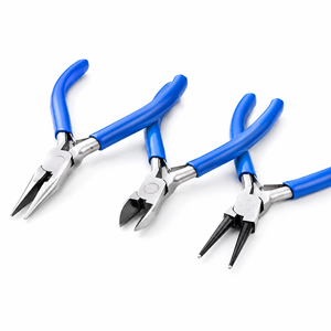 Herramientas Profesionales MANAN INSTRUMENTS de Alta Calidad, Alicates de Acero Inoxidable con Mango Azul para Fabricación de Joyería, Herramientas para Doblar Alambre - Product Image 1