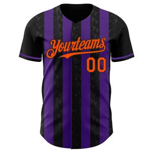 Custom Team Baseball Jersey 100% Polyester Short Sleeve Heat-Transfer Printed Breathable Quick Dry Unisex OEM Service Sportswear - Product Image 6