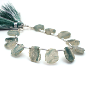 Cuentas naturales de BIO silimanita con forma de rebanada suave de 11x9 a 13x11 MM, hebra de piedras preciosas de 6 pulgadas para lote al por mayor, fabricación de joyas - Product Image 2