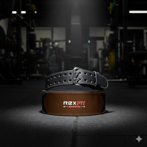 Rexfit Sports Leather Gym Powerlifting Belt Bodybuilding <b>Back</b> <b>Support</b> Training during gym and strength training - Product Image 1