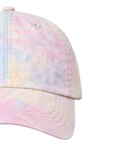 Gorra de Béisbol de Algodón con Estampado Tie Dye Pastel, Lisa, Ajustable, Unisex, Deportiva, Informal, Transpirable, Cómoda, de Primera Calidad - Product Image 3