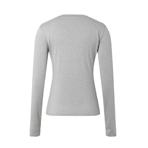 T-shirts pour femmes grandes tailles, manches longues, dernier design, mode, élégants, décontractés, col rond, couleur unie, de BD. - Product Image 2