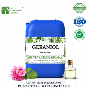 Geraniol Puro y Natural, Ingrediente de Fragancia, Grado Industrial, Proveedor de Exportación de India, para Uso en Perfumes, Cosméticos, Jabones y Aromas - Product Image 1