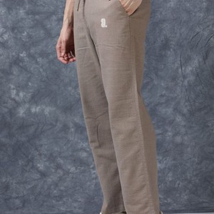Pantalones Casuales para Hombre, 100% Algodón Canvas, Ecológicos, Ligeros, de Secado Rápido, Transpirables, Lisos, Teñidos, Rectos, de Color Sólido - Product Image 3