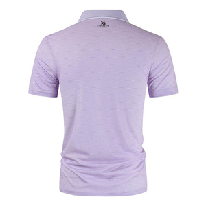 Camiseta de Verano de Manga Corta con Cuello Estampado Simple, Camiseta Polo de Alta Calidad de Marca, Camiseta de Negocios Informal de Algodón para Hombre - Product Image 3