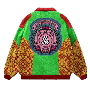 Chaqueta de Béisbol Vintage para Hombre de Alta Calidad con Logotipo Personalizado, Decoración de Botones y Bordado Chenille – Chaqueta Teñida para Invierno - Product Image 6