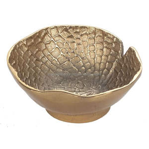 Wholesale Customized Polished Aluminium Gold Bowls Decorative Table <b>Top</b> for Home Kitchen Storage Fruits for Chocolate Storage - Product Image 5