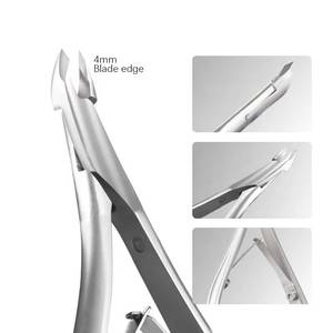 Professional Stainless Steel Bevel Nail Nipper Sharp <b>Edge</b> Cuticle <b>Trimmer</b> for Thick Finger Nails - Product Image 4