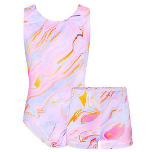 Traje de Baño Personalizado para Niñas, Dos Piezas, con Estampado por Sublimación, Conjunto de Traje de Baño Deportivo con Pantalones Cortos - Product Image 6
