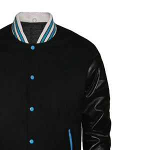 Chaquetas Varsity Personalizadas con Logotipo, Tallas Grandes para Hombre y Mujer, Cuerpo de Lana con Mangas de Cuero, Chaquetas de Béisbol de Invierno, Chaquetas Letterman - Product Image 5