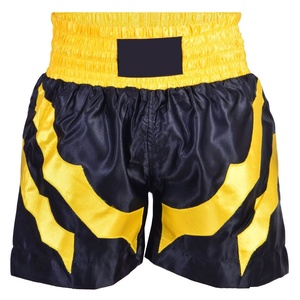 High Quality Custom Design Adult Muay Thai Boxing <b>Shorts</b> Satin/Nylon/Polyester Quick Dry Lightweight Factory Martial Arts Wear - Product Image 1