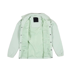 Veste en toile vert clair pour homme, coupe classique, col rabattu, fermeture boutonnée, vêtement décontracté pour le printemps, vestes en toile - Product Image 4
