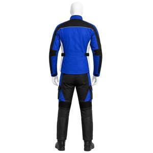 Blue Black Motorbike <b>Set</b> for Men Motorcycle Jacket and Riding Pants Protective Suit Durable Touring Gear Adventure Sports App - Product Image 2