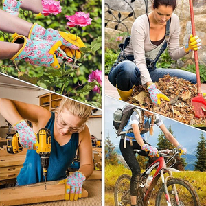 Guantes de jardinería de primera calidad hechos con materiales duraderos, ajuste cómodo y construcción flexible para plantar, paisajismo y jardinería. - Product Image 6