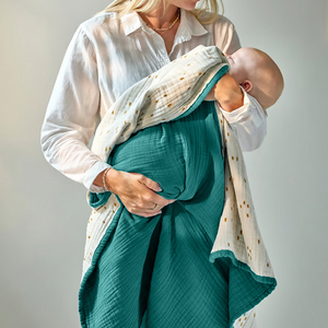 <b>Baby</b> Cotton Blanket 100% Cotton Soft Breathable Lightweight for Newborns - Product Image 2