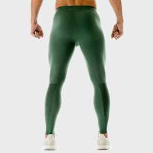 Shining Green <b>Men</b> Athletic <b>Compression</b> Leggings Running Gym Workout <b>Tights</b> Breathable Fitness Pants OEM Manufacturer Oem - Product Image 1