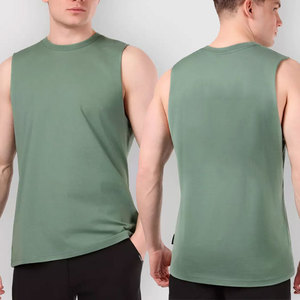 เสื้อกล้ามผู้ชายผ้าระบายอากาศยืดได้สี่ทิศทาง ทรงพอดีตัวสำหรับฤดูร้อน คุณภาพสูง แฟชั่นสตรีท ลายฉลุ  รับสกรีนโลโก้ - Product Image 2