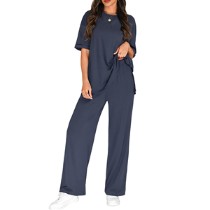 Conjunto Deportivo de 2 Piezas para Mujer, Top sin Mangas con Cuello en V, Pantalones Cortos de Cintura Alta, Elásticos, de Spandex/Algodón, Cómodos para Todas las Temporadas - Product Image 3